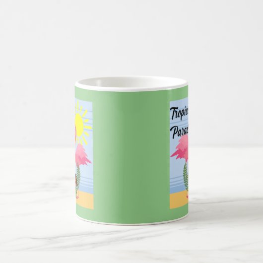 Tropisches Paradies Rosa Flamingo - Klassische Tas Kaffeetasse (Mittel)