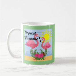 Tropisches Paradies Rosa Flamingo - Klassische Tas Kaffeetasse