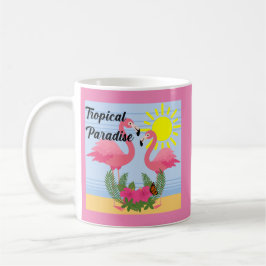 Tropisches Paradies Rosa Flamingo - Klassische Tas Kaffeetasse