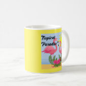Tropisches Paradies Rosa Flamingo - Klassische Tas Kaffeetasse (VorderseiteRechts)