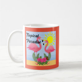 Tropisches Paradies Rosa Flamingo - Klassische Tas Kaffeetasse