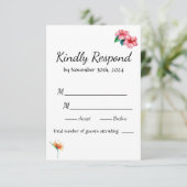 Tropisches Paradies RSVP Karte (Stehend Vorderseite)