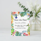 Tropisches Paradies Save The Date (Stehend Vorderseite)
