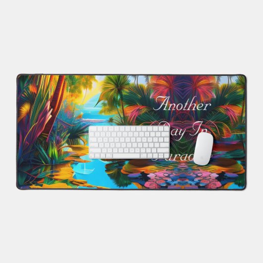 Tropisches Paradies Schreibtischunterlage (Tastatur & Maus)