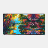 Tropisches Paradies Schreibtischunterlage (Vorderseite)