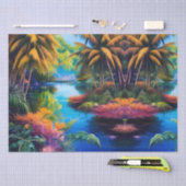 Tropisches Paradies Seidenpapier (Handwerk)