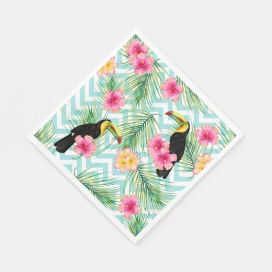 Tropisches Paradies Serviette (Ecke)