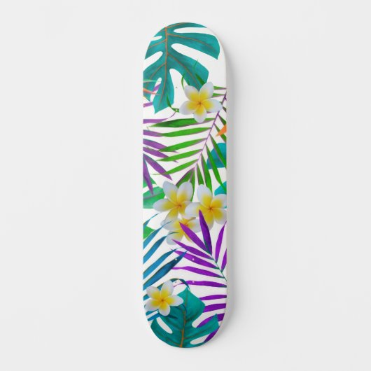 Tropisches Paradies Skateboard (Vorderseite)