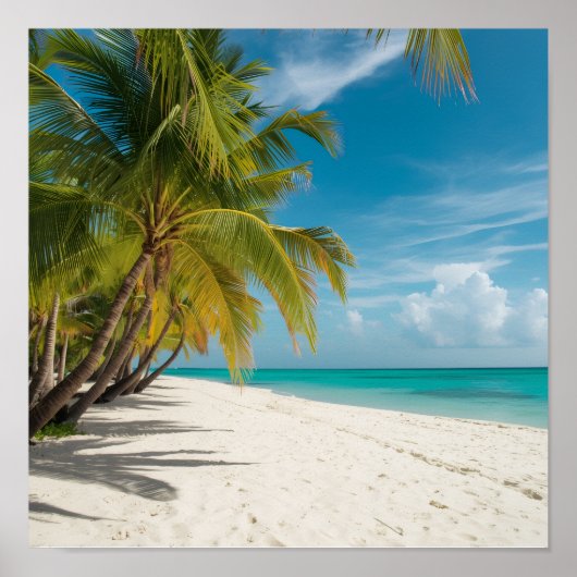 Tropisches Paradies Strand Poster (Vorne)