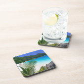 Tropisches Paradies-Strand-Untersetzer-Set Getränkeuntersetzer (Rechte Seite)