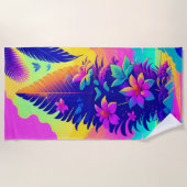 Tropisches Paradies Strandtuch (Vorderseite)