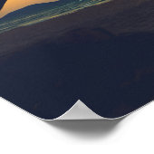 Tropisches Paradies Surfen Sonnenuntergang Poster (Ecke)