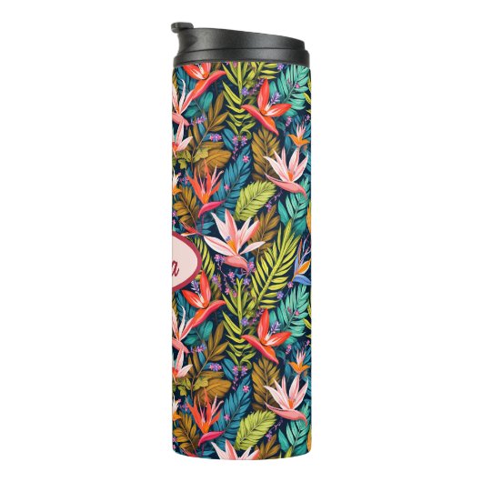 Tropisches Paradies Thermosbecher (Nach rechts gedreht)