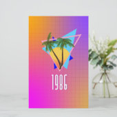 Tropisches Paradies von 1986 Briefpapier (Stehend Vorderseite)