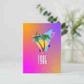 Tropisches Paradies von 1986 Postkarte (Stehend Vorderseite)