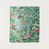 Tropisches Paradies Wandteppich (Vorderseite)