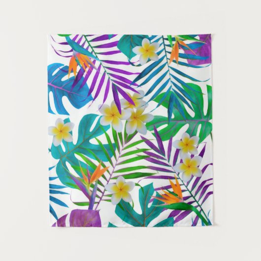 Tropisches Paradies Wandteppich (Vorderseite)