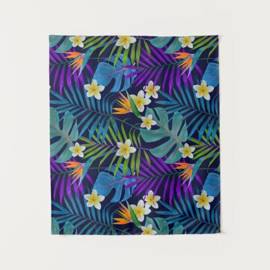 Tropisches Paradies Wandteppich (Vorderseite)