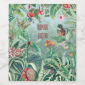 Tropisches Paradies Weinetikett (Einzelnes Label)