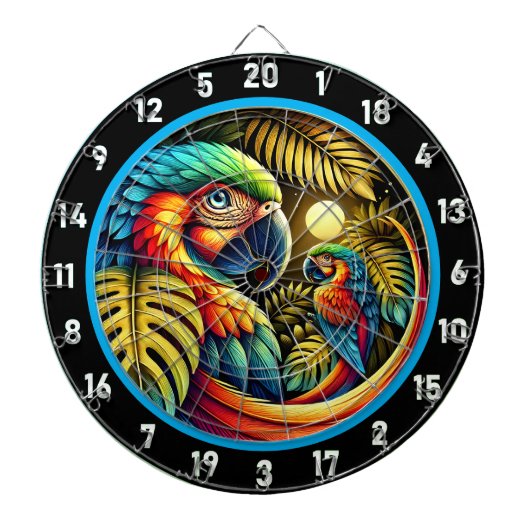 Tropisches Parrot-Dartboard für dynamische Dekorat Dartscheibe (vorne)