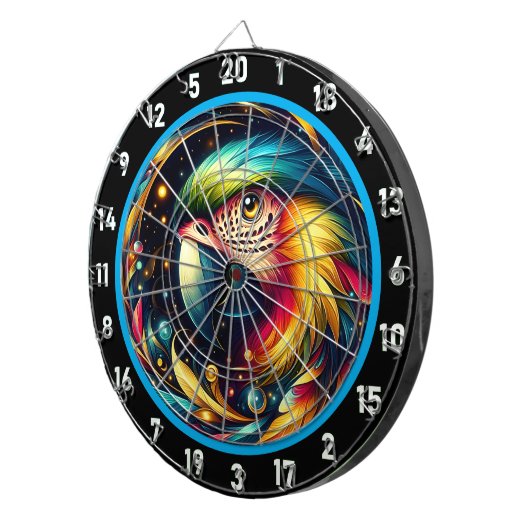 Tropisches Parrot-Dartboard für endlosen Spaß Dartscheibe (Vorderseite rechts)