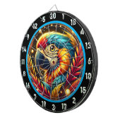 Tropisches Parrot-Dartboard für Fun-Nights Dartscheibe (Vorderseite rechts)