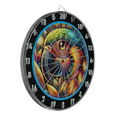 Tropisches Parrot-Dartboard für Fun-Nights Dartscheibe (Vorderseite Links)