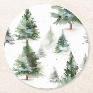 Tropisches Parrot-Untersetzer-Set Runder Pappuntersetzer