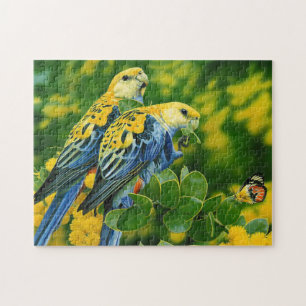 Tropisches Parrots-Spielpuzzle Puzzle