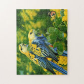 Tropisches Parrots-Spielpuzzle Puzzle (Vertikal)