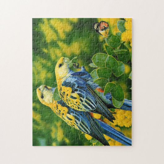 Tropisches Parrots-Spielpuzzle Puzzle (Vertikal)