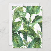 Tropisches Party Boho quinceanera Einladung (Rückseite)