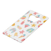 Tropisches Party des Pools Geldbeutel Flaschenöffner (Rückseite Schrägansicht)