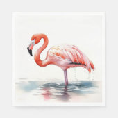 Tropisches Party Flamingo Serviette (Vorderseite)