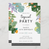 Tropisches Party Luau Aloha Men Einladung (Vorne/Hinten)