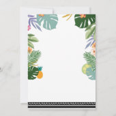 Tropisches Party Luau Aloha Pink Einladung zum Geb (Rückseite)