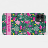 🤩 tropisches Party mit Pickleball, benutzerdefini Case-Mate iPhone Hülle (Rückseite (Horizontal))