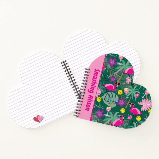 🤩 tropisches Party mit Pickleball, benutzerdefini Notizblock (Innenseite)