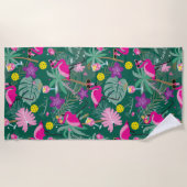 🤩 tropisches Party mit Pickleball, Strandtuch (Vorderseite)