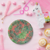 Tropisches Party Palm Blätter Beach Wedding Pappteller (Party)