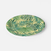 Tropisches Party Palm Blätter Beach Wedding Pappteller (Schrägansicht)