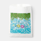 Tropisches Party Schwimmbad Geburtstag Geschenktütchen (Vorderseite)