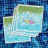 Tropisches Party Schwimmbad Geburtstag Serviette