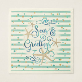 Tropisches Party "SEAson's Greetings" Serviette