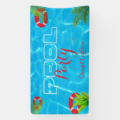 Tropisches Party | Sommer Geburtstag Banner (Vertikal)