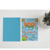 Tropisches Party | Sommergeburt Einladung