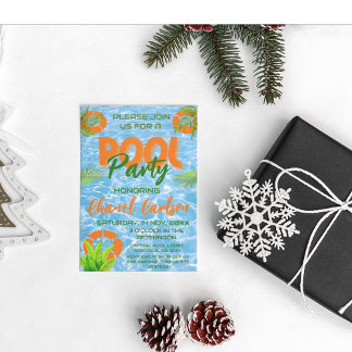 Tropisches Party | Sommergeburt Einladung