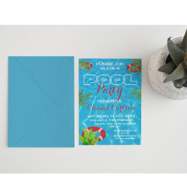 Tropisches Party | Sommergeburt Einladung