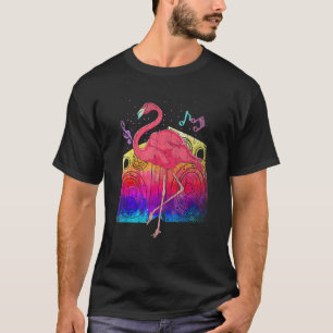 Tropisches Party Tier Cool Exotic Bird Music Pink T-Shirt
