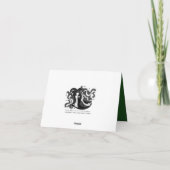 Tropisches Party Tiki Hütte Vielen Dank Hinweis Dankeskarte (Rückseite)